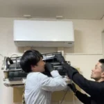 エアコン完全分解スクール様子